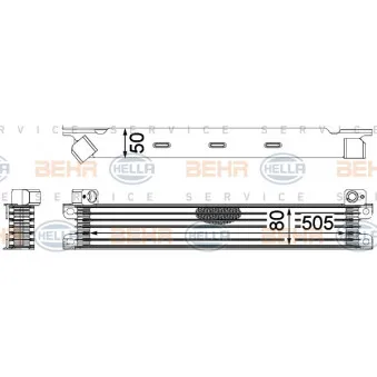 Radiateur d'huile HELLA 8MO 376 783-781