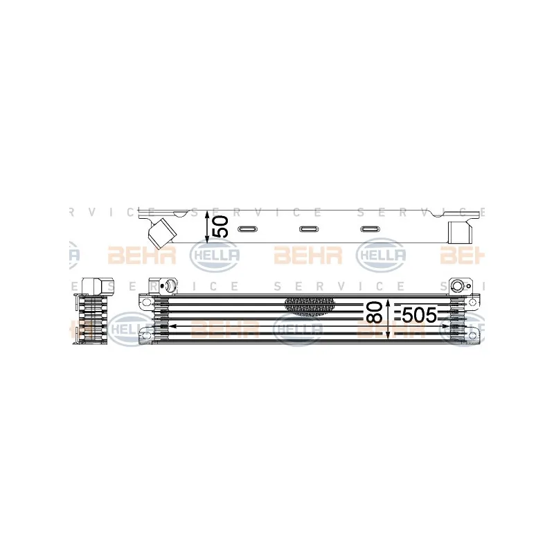 Radiateur d'huile HELLA 8MO 376 783-781