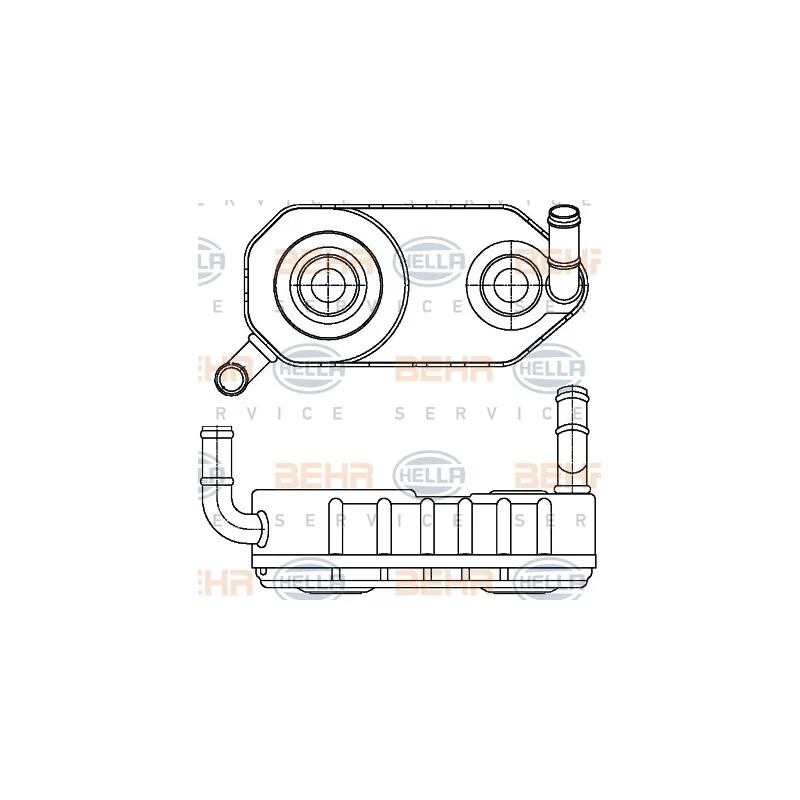 Radiateur d'huile de boîte automatique HELLA 8MO 376 787-671
