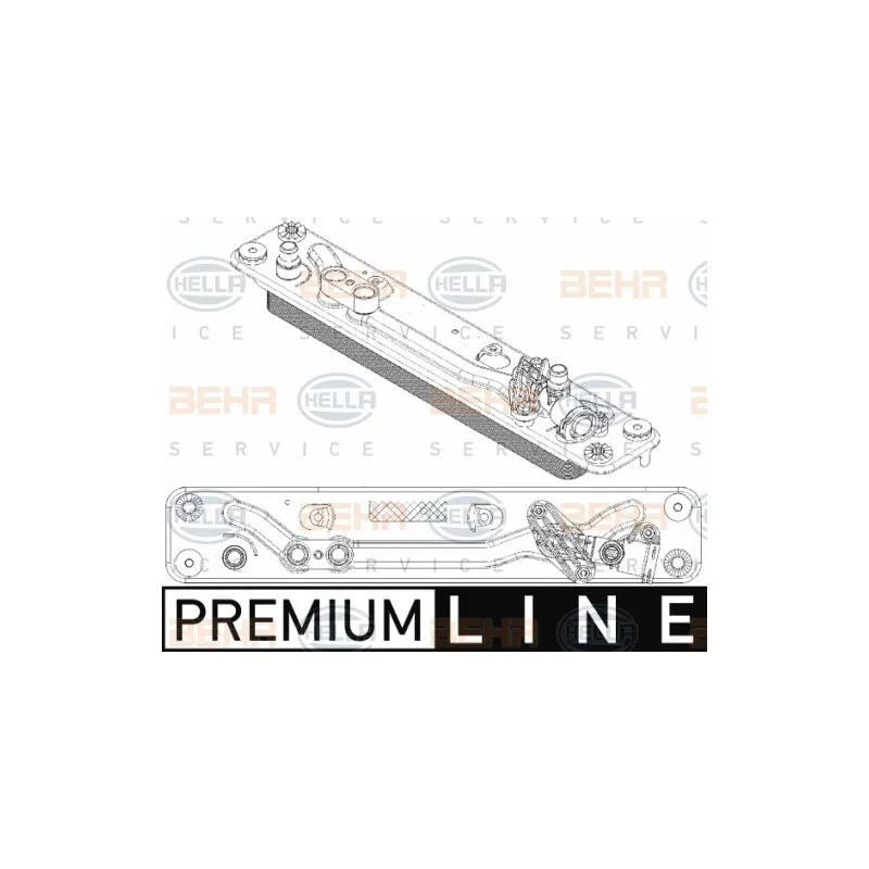 Radiateur d'huile de boîte automatique HELLA 8MO 376 792-781