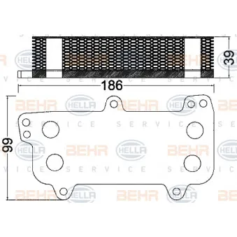 Radiateur d'huile HELLA 8MO 376 797-031