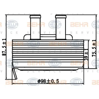 Radiateur d'huile HELLA 8MO 376 797-131