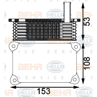 Radiateur d'huile HELLA 8MO 376 797-171