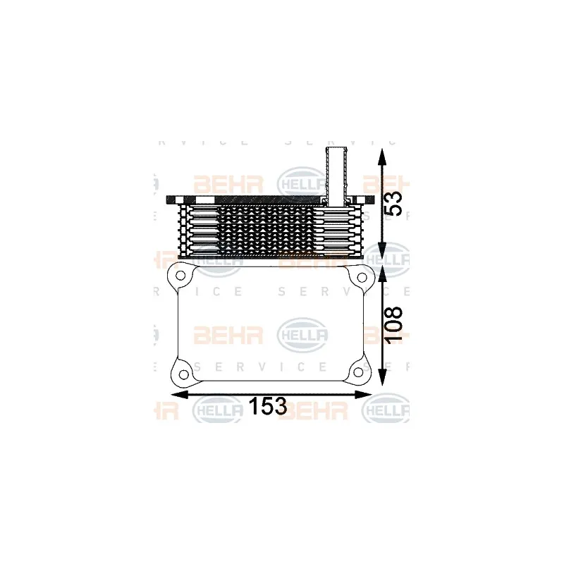 Radiateur d'huile HELLA 8MO 376 797-171