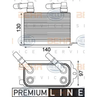 Radiateur d'huile de boîte automatique HELLA 8MO 376 924-211