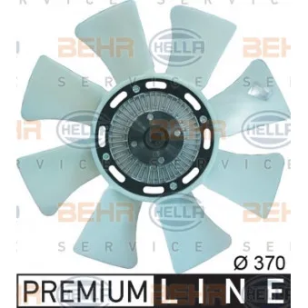 Ventilateur, refroidissement du moteur HELLA 8MV 376 734-241