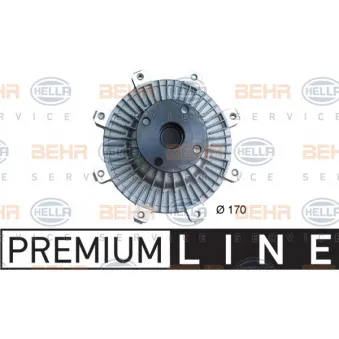 Embrayage, ventilateur de radiateur HELLA 8MV 376 734-261