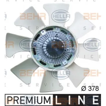 Ventilateur, refroidissement du moteur HELLA 8MV 376 734-281