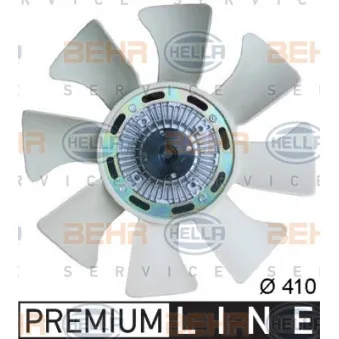 Ventilateur, refroidissement du moteur HELLA 8MV 376 734-291