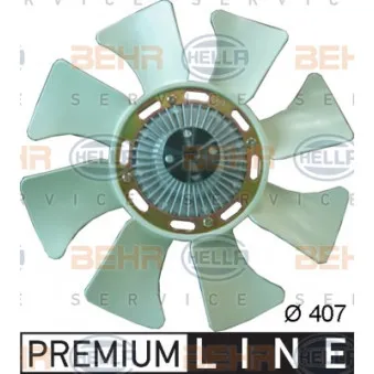 Ventilateur, refroidissement du moteur HELLA 8MV 376 734-311