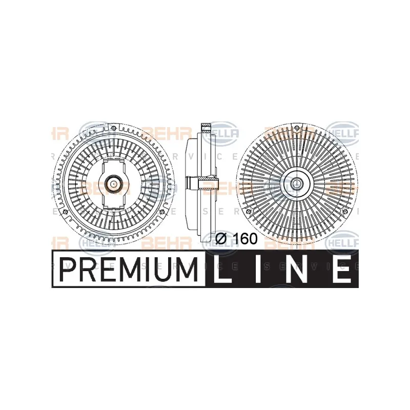 Embrayage, ventilateur de radiateur HELLA 8MV 376 757-331