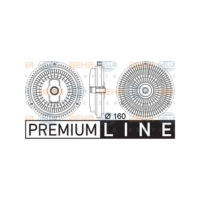 Embrayage, ventilateur de radiateur HELLA 8MV 376 757-341