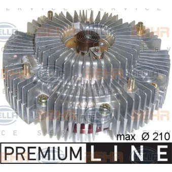 Embrayage, ventilateur de radiateur HELLA 8MV 376 758-651