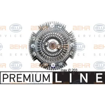 Embrayage, ventilateur de radiateur HELLA 8MV 376 758-751