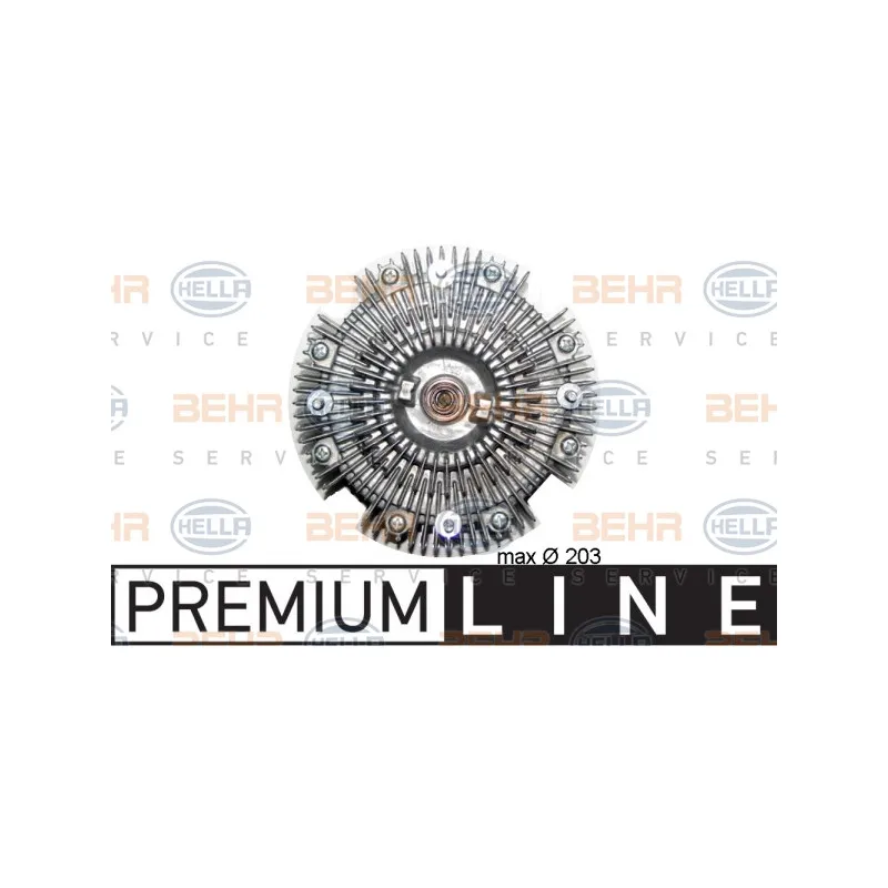 Embrayage, ventilateur de radiateur HELLA 8MV 376 758-751