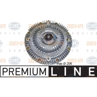 Embrayage, ventilateur de radiateur HELLA 8MV 376 758-761