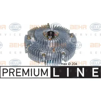 Embrayage, ventilateur de radiateur HELLA