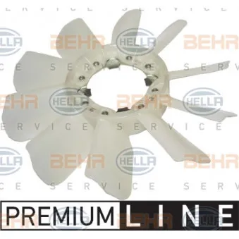 Roue du souffleur, refroidissementdu moteur HELLA 8MV 376 791-491