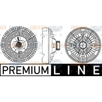 Embrayage, ventilateur de radiateur HELLA 8MV 376 906-511