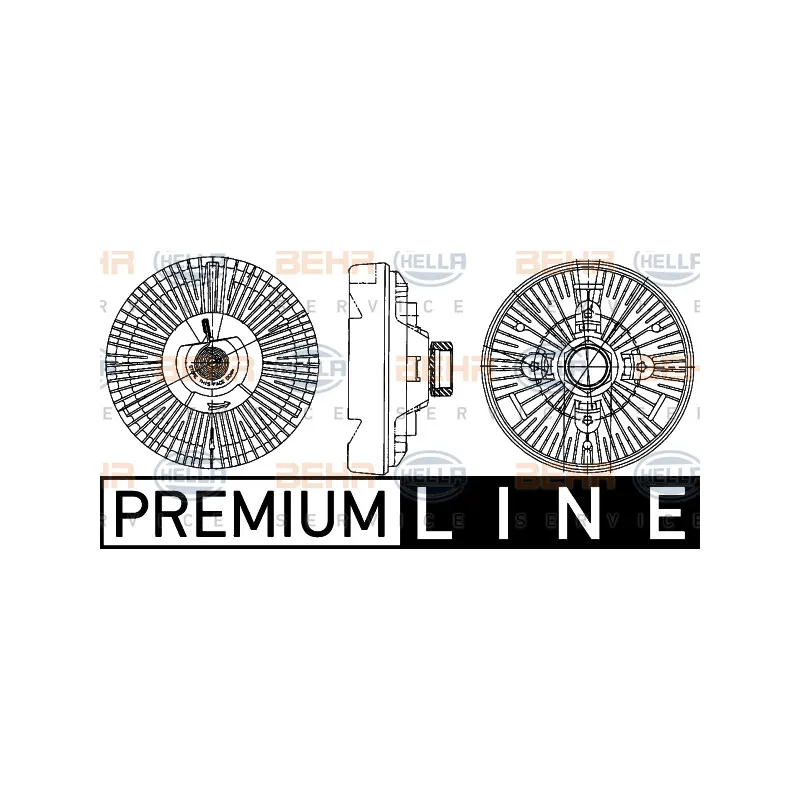 Embrayage, ventilateur de radiateur HELLA 8MV 376 906-511
