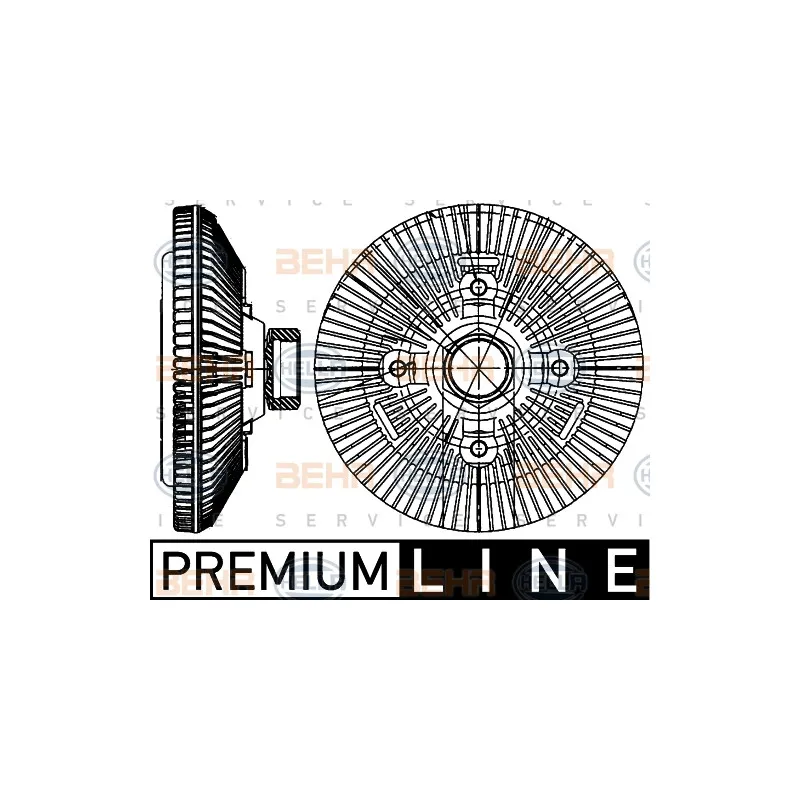 Embrayage, ventilateur de radiateur HELLA 8MV 376 906-691