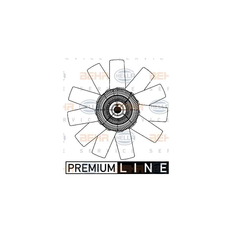 Ventilateur, refroidissement du moteur HELLA 8MV 376 906-741