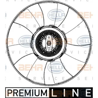 Ventilateur, refroidissement du moteur HELLA 8MV 376 906-771