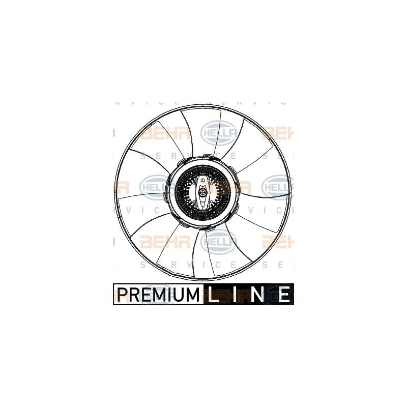 Ventilateur, refroidissement du moteur HELLA 8MV 376 906-781