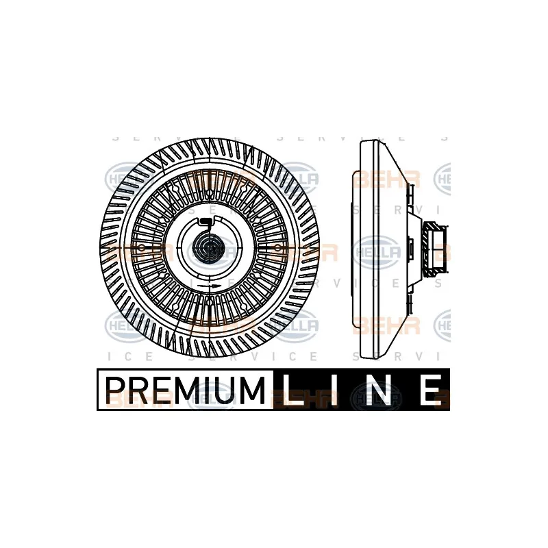 Embrayage, ventilateur de radiateur HELLA 8MV 376 907-001