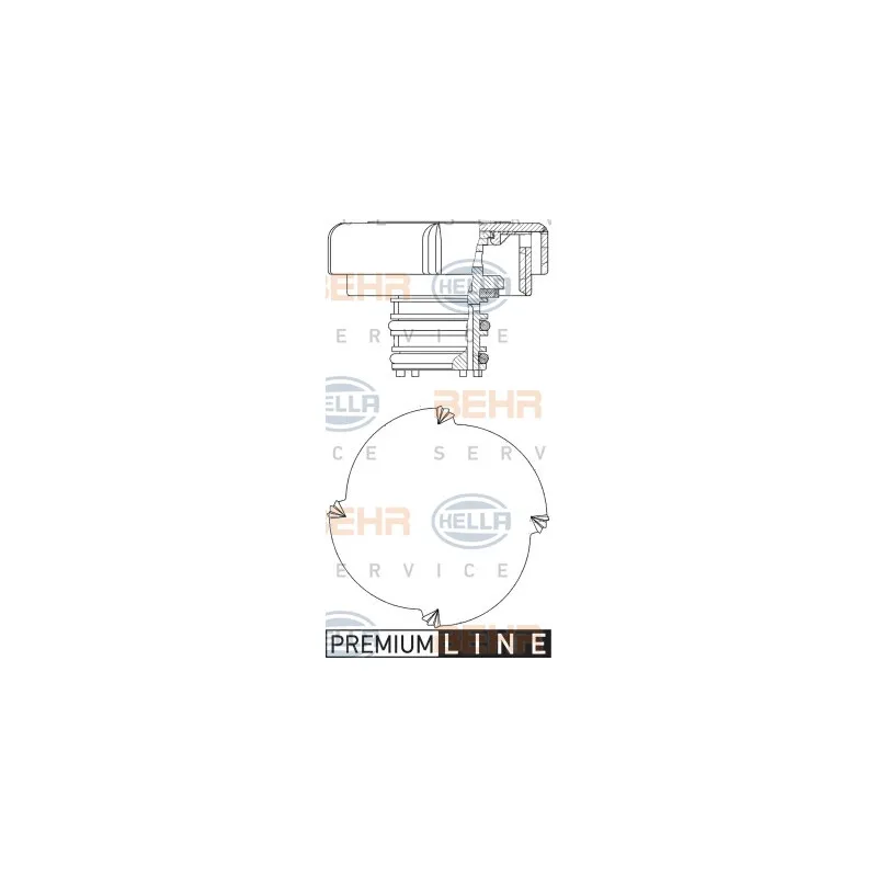 Bouchon, réservoir de liquide de refroidissement HELLA 8MY 376 743-431