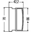 Catadioptre HELLA 8RA 009 001-037 - Visuel 2