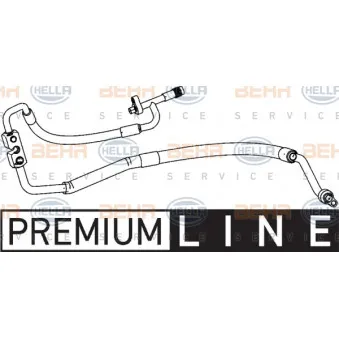 Conduite à haute/basse pression, climatisation HELLA