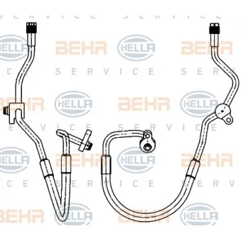 Conduite à haute pression, climatisation HELLA