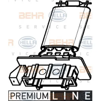 Résistance, pulseur d'air habitacle HELLA 9ML 351 332-371