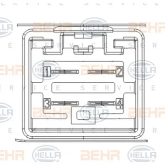 Résistance, pulseur d'air habitacle HELLA 9ML 351 332-461