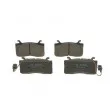 Jeu de 4 plaquettes de frein avant BOSCH 0 986 424 390 - Visuel 3