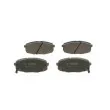 Jeu de 4 plaquettes de frein avant BOSCH 0 986 424 393 - Visuel 1