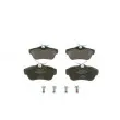Jeu de 4 plaquettes de frein arrière BOSCH 0 986 424 625 - Visuel 1