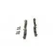 Jeu de 4 plaquettes de frein avant BOSCH 0 986 424 859 - Visuel 2