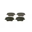 Jeu de 4 plaquettes de frein avant BOSCH 0 986 424 864 - Visuel 3