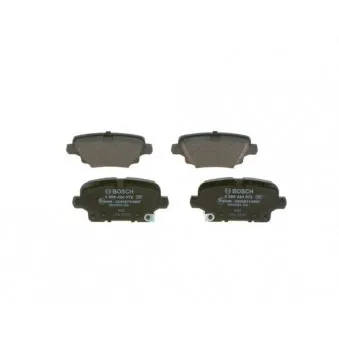 Jeu de 4 plaquettes de frein arrière BOSCH 0 986 424 872