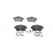 Jeu de 4 plaquettes de frein avant BOSCH 0 986 494 290 - Visuel 1