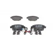 Jeu de 4 plaquettes de frein avant BOSCH 0 986 494 614 - Visuel 1