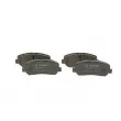 Jeu de 4 plaquettes de frein avant BOSCH 0 986 494 675 - Visuel 3