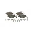 Jeu de 4 plaquettes de frein avant BOSCH 0 986 494 698 - Visuel 1
