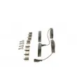 Jeu de 4 plaquettes de frein avant BOSCH 0 986 494 698 - Visuel 2
