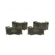 Jeu de 4 plaquettes de frein avant BOSCH 0 986 494 707 - Visuel 1