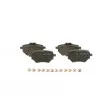 Jeu de 4 plaquettes de frein arrière BOSCH 0 986 494 716 - Visuel 1