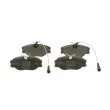 Jeu de 4 plaquettes de frein avant BOSCH 0 986 494 851 - Visuel 1