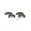 Jeu de 4 plaquettes de frein avant BOSCH 0 986 494 878 - Visuel 1